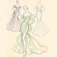 Women Custom Evening Dress Elegant Long Formal Gown Mermaid Style Party Wedding Guest Luxury Dress with Train Supplier