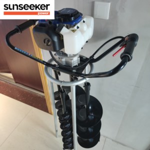 Eak553 Mũi khoan đất chạy xăng công nghiệp tự làm 52,8 CC mũi khoan 150mm/200mm để trồng cây hàng rào trang trại - Product Image 3