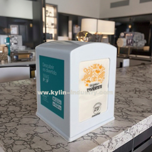 Dispensador de servilletas de plástico duradero de bajo coste, soporte <span class=keywords><strong>vertical</strong></span> para bar, café, China - Product Image 3