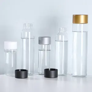 250ml 300ml 500ml botellas de vidrio de agua mineral transparentes vacías para bebidas de viaje