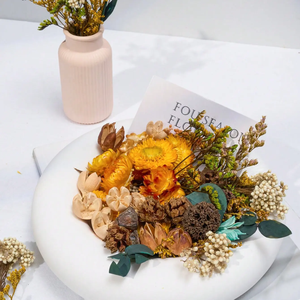 Venta al por mayor conjunto de ramo de flores secas DIY en colores naturales y corona de eucalipto con hierba de Pampa lagurus <span class=keywords><strong>Phalaris</strong></span> - Product Image 2