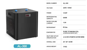 1/3 HP Water Cooler New Water Chiller For Cold Tub With Filter And Pump Cool Down To 40F For Water Capacity Less Than 300L