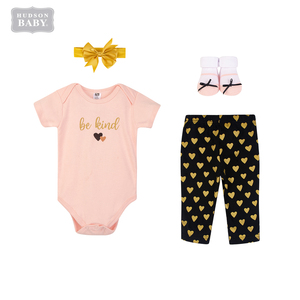 Set regalo di abbigliamento per bambini all'ingrosso di vendita caldo 4 pezzi, confezione regalo per neonati per bambini di belle ragazze - Product Image 2
