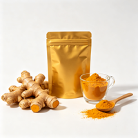 Poudre de Racine de Curcuma Naturelle Qualité Alimentaire Matière Première pour Mélanges de Thé et Préparation de Curry