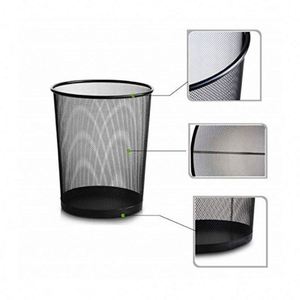 Poubelle de bureau en maille métallique de 6 gallons, corbeille à déchets ouverte en fil métallique, bac de tri des déchets pour près du bureau - Product Image 3