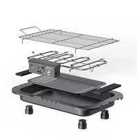 220V 50Hz 2000W 5 niveaux ménage Mini gril Machine sans fumée Barbecue électrique gril