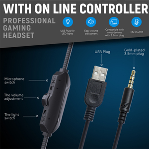 2022 Tai Tai Tai Nghe Cho PS4 Gamepad Có Dây Trò Chơi Tai Nghe Cho Ps5 Điều Khiển Tai Nghe Với Microphone Cho Xbox Một Phím Điều Khiển - Product Image 4