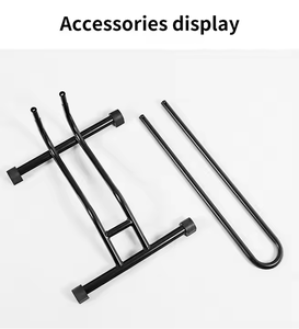 Nuevo diseño dividido, soporte de suelo para bicicleta tipo L, estante de estacionamiento independiente para bicicleta, soporte de almacenamiento portátil para bicicleta que ahorra espacio - Product Image 3