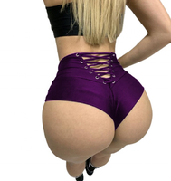 Ailangke Vente en gros Personnalisé Nouveauté été Sexy Pantalons de pole dance taille haute Mini shorts moulants style bikini pour twerk
