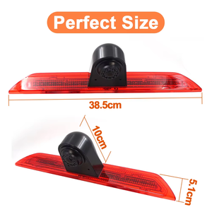 170 °   Kit de caméra de recul grand angle pour feux stop de voiture, pour <span class=keywords><strong>Ford</strong></span> Transit 2014 2015, avec moniteur rétroviseur 7 pouces et télécommande - Product Image 4