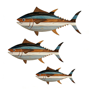 Decorazione <span class=keywords><strong>da</strong></span> <span class=keywords><strong>Parete</strong></span> in Legno Intrecciato a Mano a Forma di Pesce Fortunato, Stile Mediterraneo Retrò con Corallo, per Sfondo di Matrimoni e Feste - Product Image 1