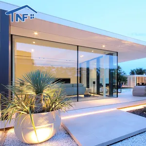 2023 neueste Luxus-Terrassen tür modernes Design wind dichte Außen schall dichte Aluminium-Glass chiebetür