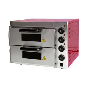 Four à pizza électrique double pierre 3KW 400mm commercial de comptoir 0-350 ℃   Pour la vente en gros aux restaurants et pizzerias - Product Image 3