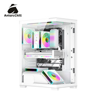 Boîtier panoramique AntarcChill White Full Tower à double compartiment E-ATX ATX MATX ITX 240mm AIO USB 3.0, directement de l'usine