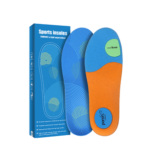 Semelles orthopédiques en mousse à mémoire de forme JOGHN pour fasciite plantaire, respirantes, fines (5 mm), souples, pour le sport - Product Image 1