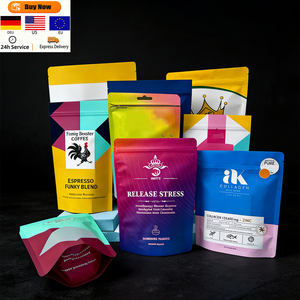 Sachet Doypack thermoscellable refermable pour chips, qualité alimentaire, avec fermeture éclair, imprimé en héliogravure, recyclable, en aluminium, personnalisé, pour salades, gâteaux, PE - Product Image 1