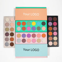 Palette de fards à paupières coréens scintillants 12 couleurs vertes, logo personnalisé pour la palette de fards à paupières mats jour et nuit, marque privée