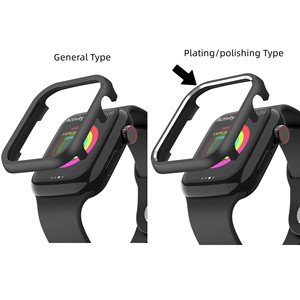 Smartwatch telaio paraurti in metallo Cover per orologio intelligente per <span class=keywords><strong>Apple</strong></span> <span class=keywords><strong>Watch</strong></span> Case Ultra 49mm 41mm 40 Mm 46mm 45mm - Product Image 1