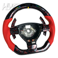 Volant personnalisé en cuir et fibre de carbone pour l'amélioration de l'intérieur de la voiture pour VW Volkswagen Golf 5 Mk5 GTI TSI Passat Maiteng Touran