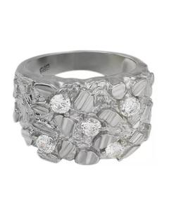 Anillo de Diamantes Moissanite de Plata de Ley 925 de Lujo Estilo Hip Hop, Joyería Unisex Personalizada VVS para un Estilo Moderno - Product Image 1