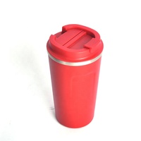 Gobelet à café réutilisable 350/510ml anti-fuite en acier inoxydable tasses à café personnalisées de voyage isolées avec capuchon à rabat