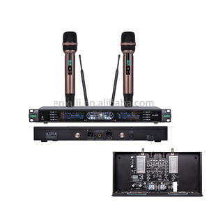Micrófono Inalámbrico Digital de Doble Canal con Infrarrojos SL-6200 con Tubo Electrónico para KTV, <span class=keywords><strong>Karaoke</strong></span>, Canto, Fiestas, Escenarios - Product Image 2