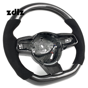 Volant personnalisé en fibre de carbone et daim noir pour <span class=keywords><strong>Jaguar</strong></span> F <span class=keywords><strong>TYPE</strong></span> SVR XE XFL F PACE <span class=keywords><strong>E</strong></span> PACE 2015-2025 - Product Image 4