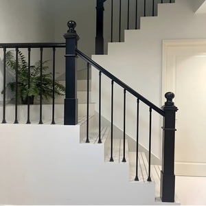 Gỗ cầu thang lan can truyền thống bằng gỗ cầu thang lan can Thiết kế tay vịn cho cầu thang trong nhà trang trí lan can phụ kiện - Product Image 4