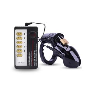 Elektrischer Schocker Männlicher Keuschheitsgürtel Penisring Hoden Eichel Stimulieren Keuschheitskäfig Sexspielzeug - Product Image 6