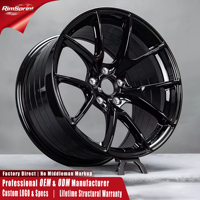 عجلات VS-5RS سوداء لامعة من سبائك الألومنيوم المطروقة مقاس 16 17 18 19 20 بوصة 5x120 5x114.3 5x112 لسيارات BMW M3 F80 أودي مرسيدس-بنز بورش أبيكس