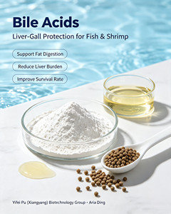 Additif alimentaire à base d'acides <span class=keywords><strong>biliaires</strong></span> pour améliorer la santé hépatique des carpes herbivores, des tilapias et des barres d'aquaculture – Hépatoprotecteur et promoteur de croissance - Product Image 1