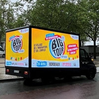 4x4 6 'x 12 'ucuz fiyat tam renkli su geçirmez açık oyun Video Led pano ekran cep reklam kamyonu Led ekran paneli