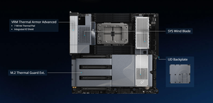 เมนบอร์ดเวิร์กสเตชัน TRX50 AI TOP รองรับ PCIe x16 จำนวน 4 ช่อง รองรับการ์ดจอ 4 ตัว ช่องสัญญาณ Quad Channel หน่วยความจำ DDR5  พร้อมพอร์ต LAN 10GbE คู่ สำหรับเซิร์ฟเวอร์ sTR5 - Product Image 4