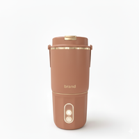 Chauffe-biberon portable Babytop en acier inoxydable 17oz 100W à chauffage rapide, tension universelle 100-240V, pour les voyages avec bébé