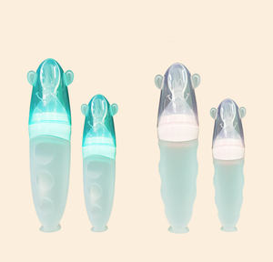 실리콘 아기 이유식기 아기 스퀴즈 피딩 스푼 실리콘 병 - Product Image 2