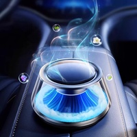 New Arrival 3 Modes Black Car Freshener Diffuser Aluminium Alloy Smart New Aroma Diffuser For Car