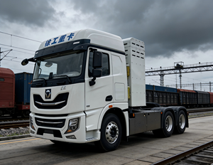 พลังสีเขียวอันเรียบลื่น เครื่องยนต์ทรงพลัง รถบรรทุกไฟฟ้าเป็นทางเลือกใหม่สำหรับการสร้างความมั่งคั่ง - รถบรรทุกหัวลากไฟฟ้าแบบ 6x4 - Product Image 2