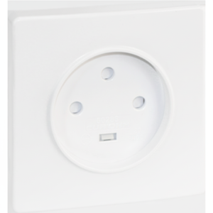 Prise carrée blanche 20A 3P + T 100mm x 100mm pour usage résidentiel et commercial - Product Image 1