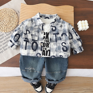 Completi Casual 3 Pezzi Stampati alla Moda <span class=keywords><strong>per</strong></span> Bambini Piccoli Autunno Primavera 2026 - Product Image 5