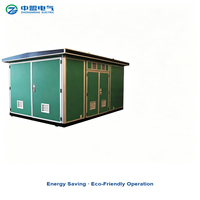 Poste de transformateur compact préfabriqué 11kV/0,4kV 1600kVA triphasé extérieur IP54 pour parcs éoliens