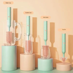 Cepillos para Biberones al por Mayor, Cepillo Multiusos de Silicona Inalámbrico para Bebés con Extensiones - Product Image 3