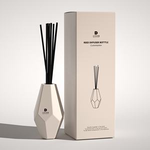 Nouveau design bouteille de diffuseur de roseau en verre de luxe 150ml bouteille de diffuseur en verre de pièce vide nordique blanche pour diffuseur en gros - Product Image 2