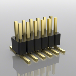 Connettore Maschio PCB SMD PZ100-2-6-Z-S-1.0 a Doppia Fila con Contatti in Ottone e Alloggiamento in Nylon, 2x6P, Passo 1mm - Product Image 1
