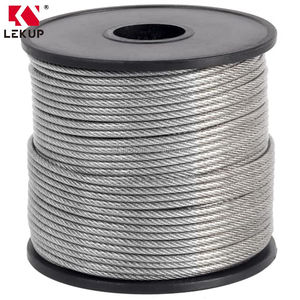 <span class=keywords><strong>สาย</strong></span>เคเบิลอากาศยานเคลือบไวนิล/พีวีซี ขนาด 7x7  3/32" ถึง 1/8"  <span class=keywords><strong>สาย</strong></span>เคเบิลเหล็กชุบสังกะสี  ลว<span class=keywords><strong>ด</strong></span>สลิงสแตนเลส - Product Image 3