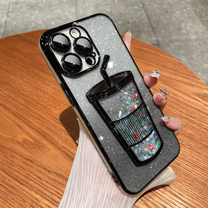 Custodia per telefono in Silicone con pellicola di lusso per lenti a sabbia tridimensionale per iPhone 14 Plus 13 Pro Max 12-Premium <span class=keywords><strong>Mobile</strong></span> di protezione - Product Image 3