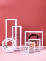 9x11cm Boîte d'affichage avec logo personnalisé Support de cadre flottant 3D avec supports pour pièces de monnaie de défi Médaillons Boîtes à bijoux