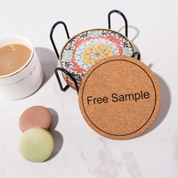 Sous-verres en bois de liège et MDF vierges pour sublimation, personnalisables, en forme carrée, ronde ou cœur, pour boissons - Vente en gros