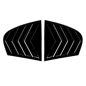 BMW 5 Series E60 Rear Window Louver <b>Decal</b> Piano Black Carbon Fiber Texture Adhesive <b>Car</b> Sticker 2004-2010 - Product Image 5