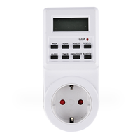 Stop Kontak Timer Digital Pintar 230V yang Dapat Diprogram, Standar EU US UK untuk Rumah dan Kantor dengan Arus Terukur 16A