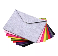 Pochette de classement en papier de style enveloppe A4 portable personnalisé sac de documents en feutre pour le bureau
